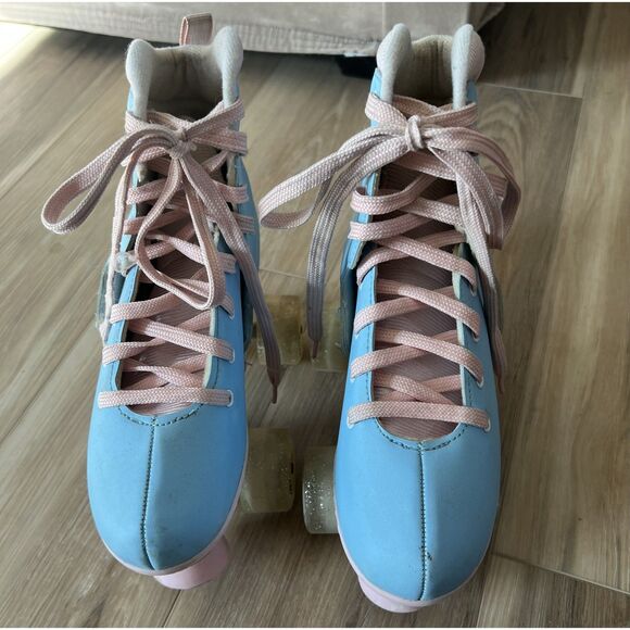 Circle Society Adjustable Kids Girls Roller Skates Classic Cotton Candy Yth 3-7 - Picture 2 of 6